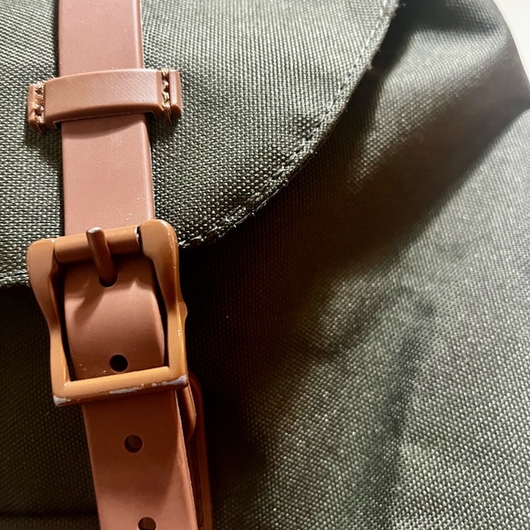 Herschel Supply Company Olive and Pink Salmon Backpack - Picture 4 of 16